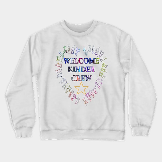 Back to School Welcome Kindergarten Class Heart & Star Custom Design Teacher Gifts Crewneck Sweatshirt by tamdevo1